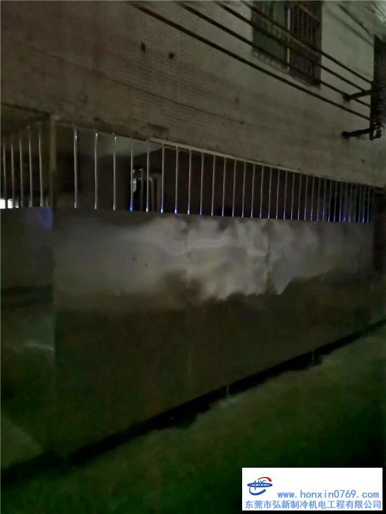 东莞25匹低温双机组 218立方冷库体工程完工交付